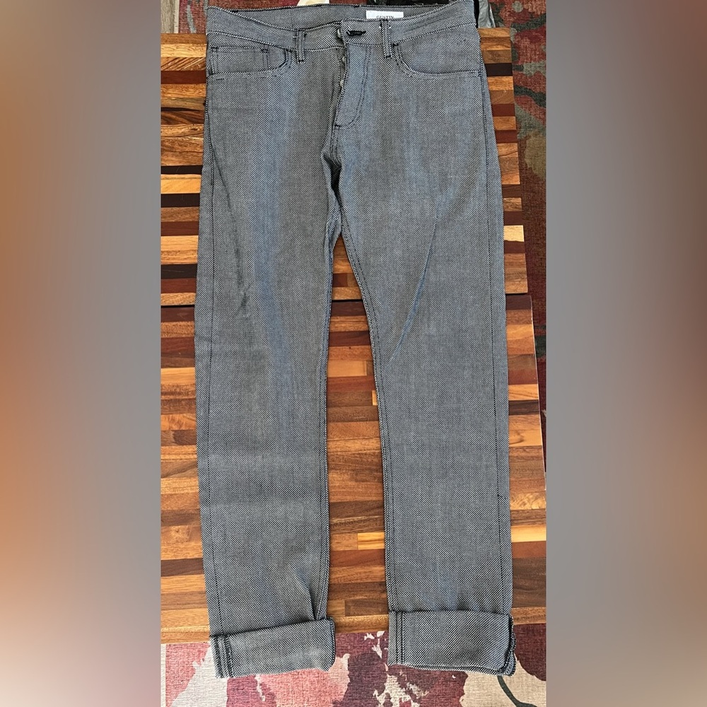 Gustin Black and White Patterned Pants 33/34 - Picture 2 of 5